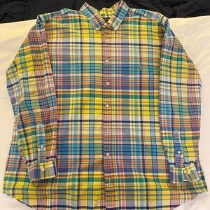 Men’s Big & Tall 3XB Ralph Lauren Multicolor Plaid Button Down Shirt